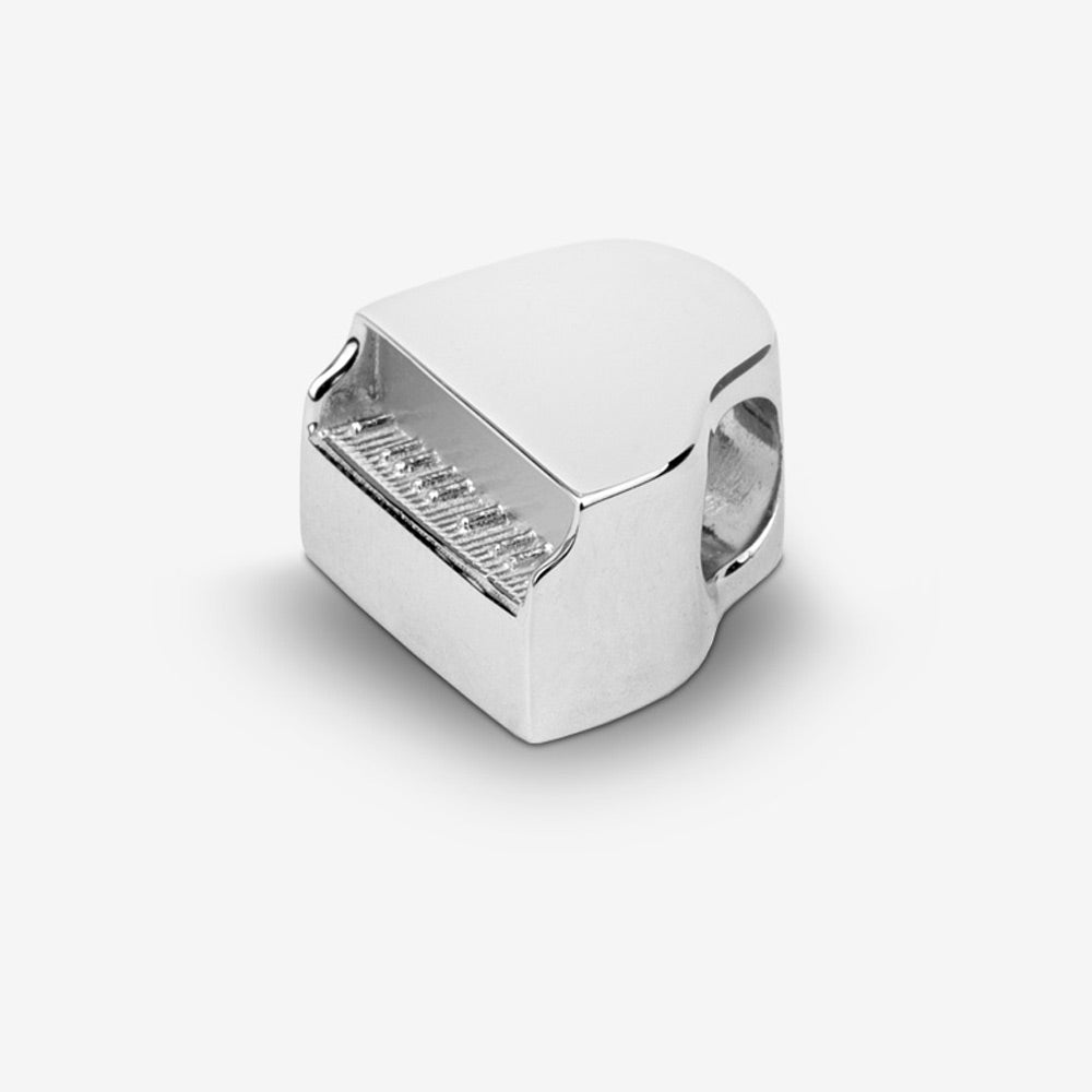 Self fill Grand Piano Memorial Ashes Pendant in Silver