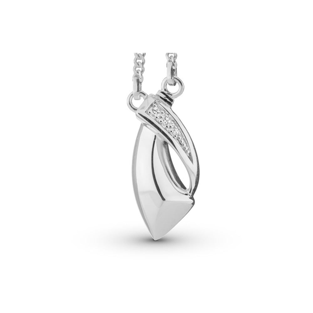 Self fill Harmony Memorial Ashes Pendant in Silver