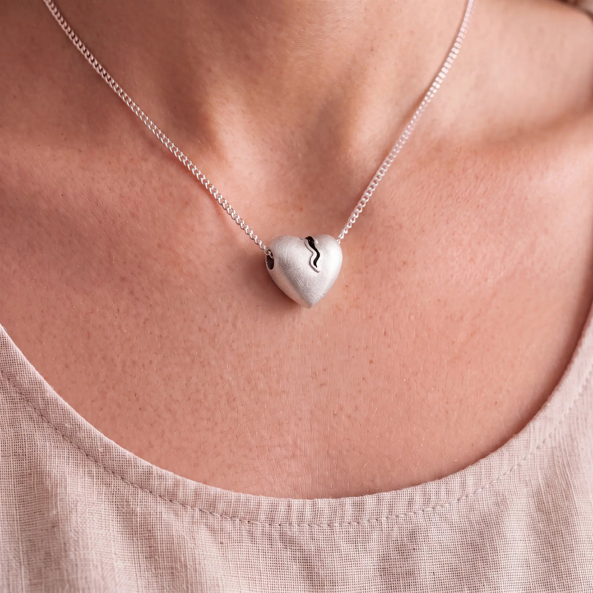 Self-fill-Heartbreak-Memorial-Ashes-Pendant-Worn