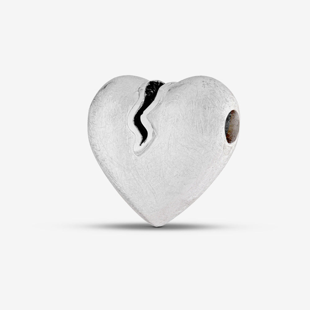 Self fill Heartbreak Memorial Ashes Pendant in Silver