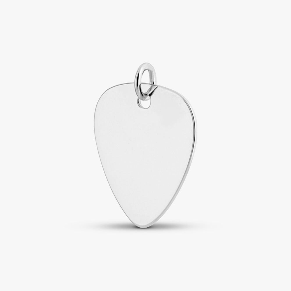 Self fill Plectrum Memorial Ashes Pendant in Silver