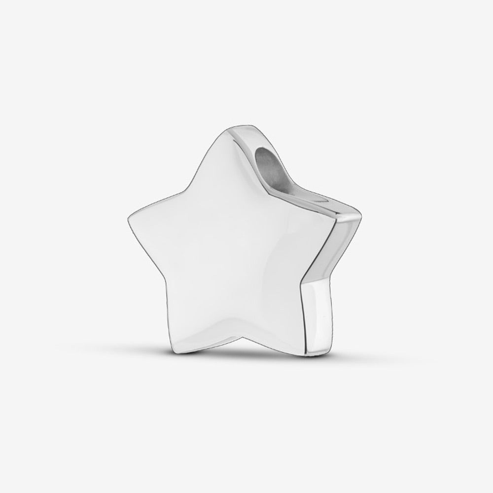 Self fill Star Memorial Ashes Pendant in Silver