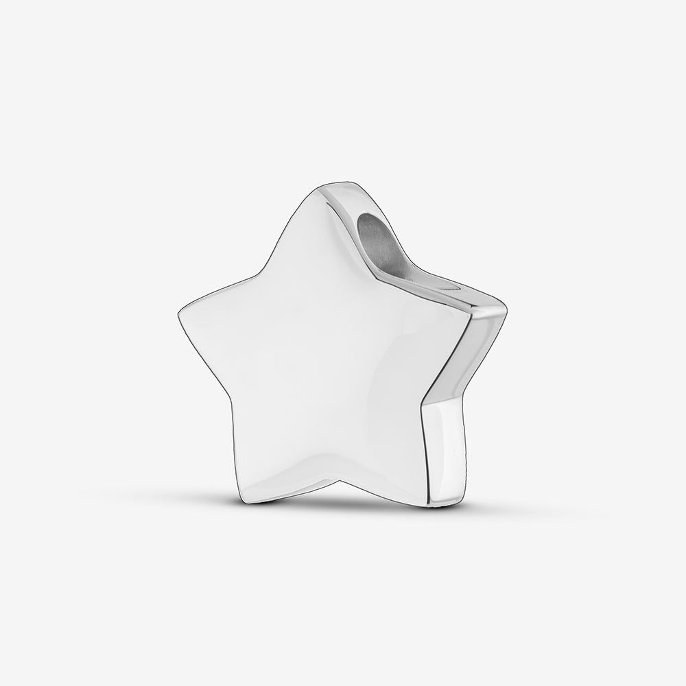 Self fill Star Memorial Ashes Pendant in Sterling Silver