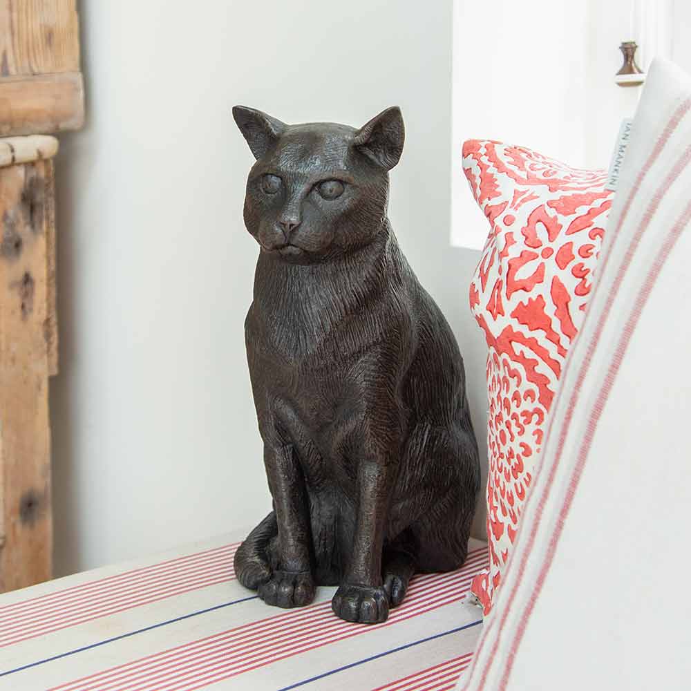 Sitting Cat Urn for Ashes