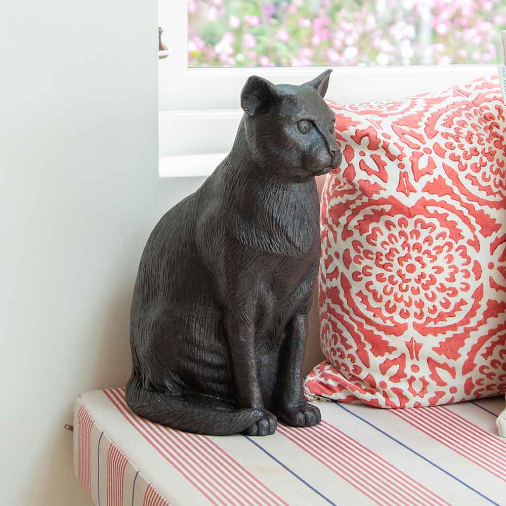 Sitting Cat Urn for Ashes
