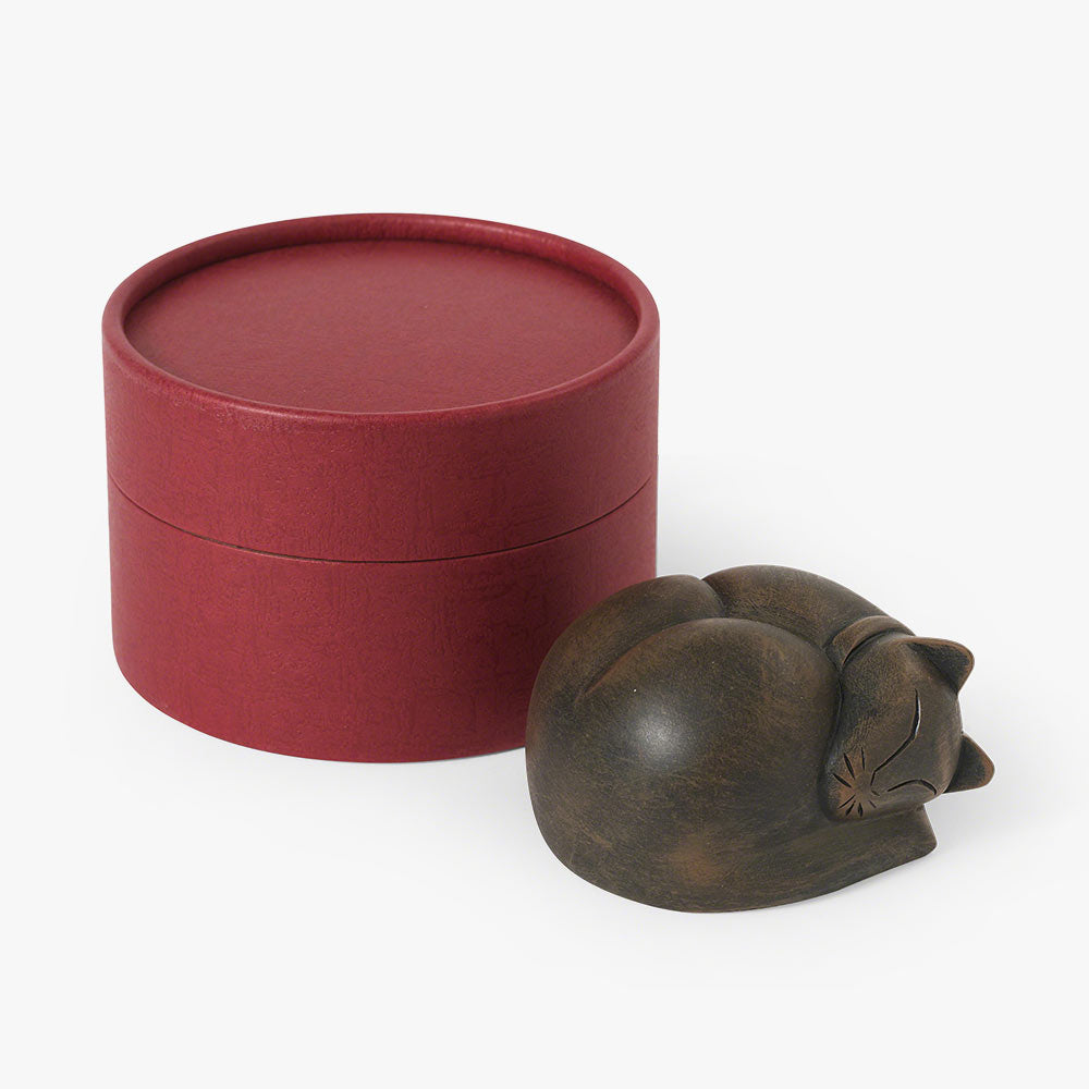 Sleeping Cat Keepsake Urn