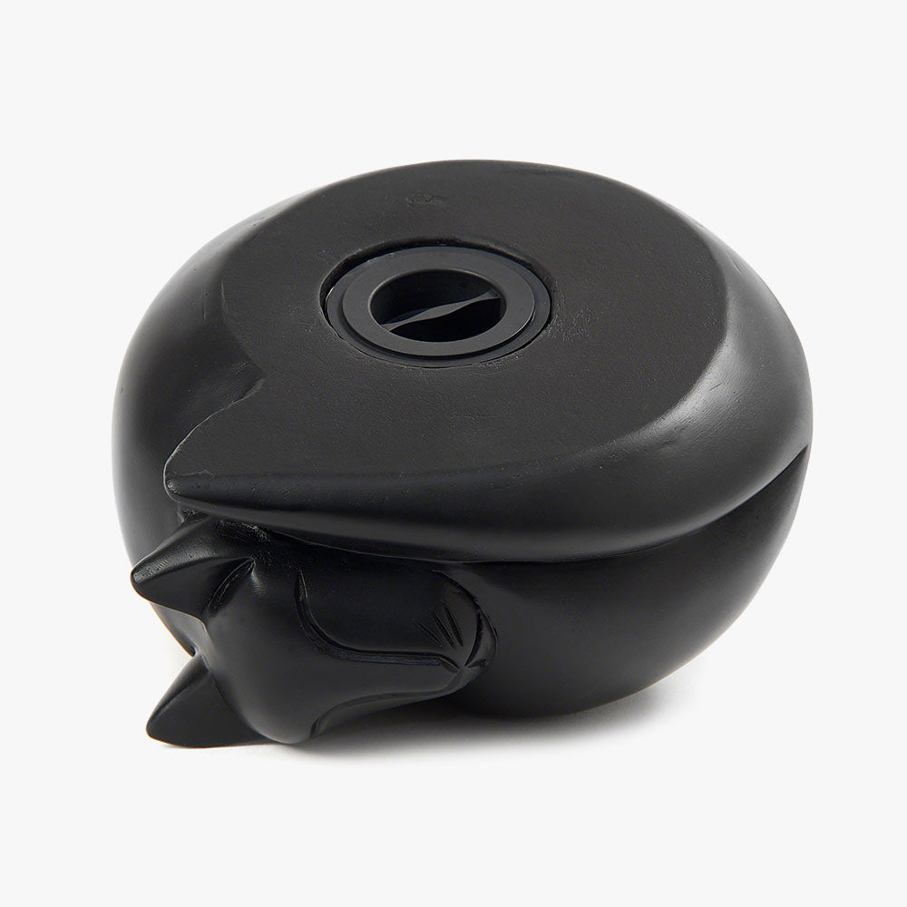 Sleeping Cat Resin Urn in Black
