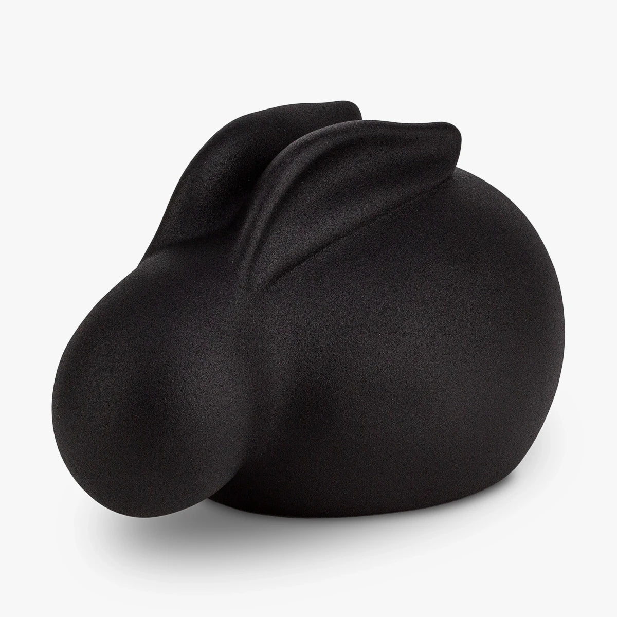 Sleeping Rabbit Pet Urn for Ashes in Black