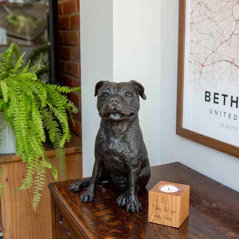 Staffordshire Bull Terrier Urn for Ashes