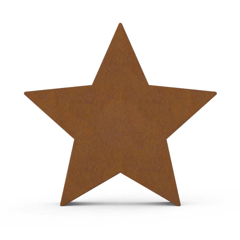 Star Medium Urn for Ashes in Corten Steel
