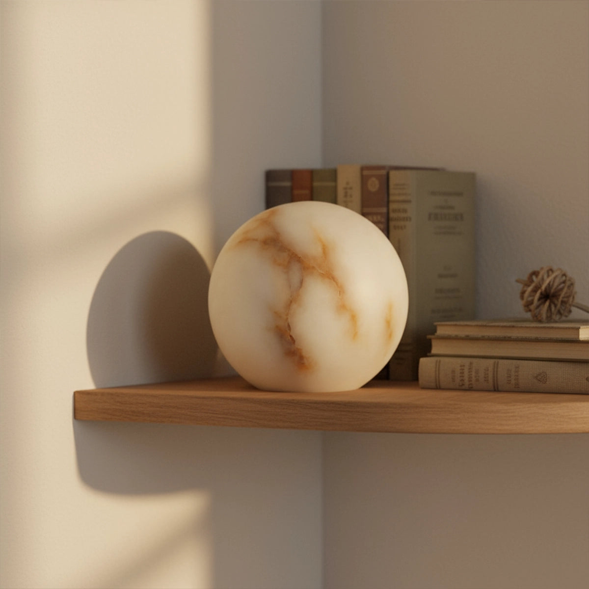 Stone Ball Adult Cremation Urn for Ashes