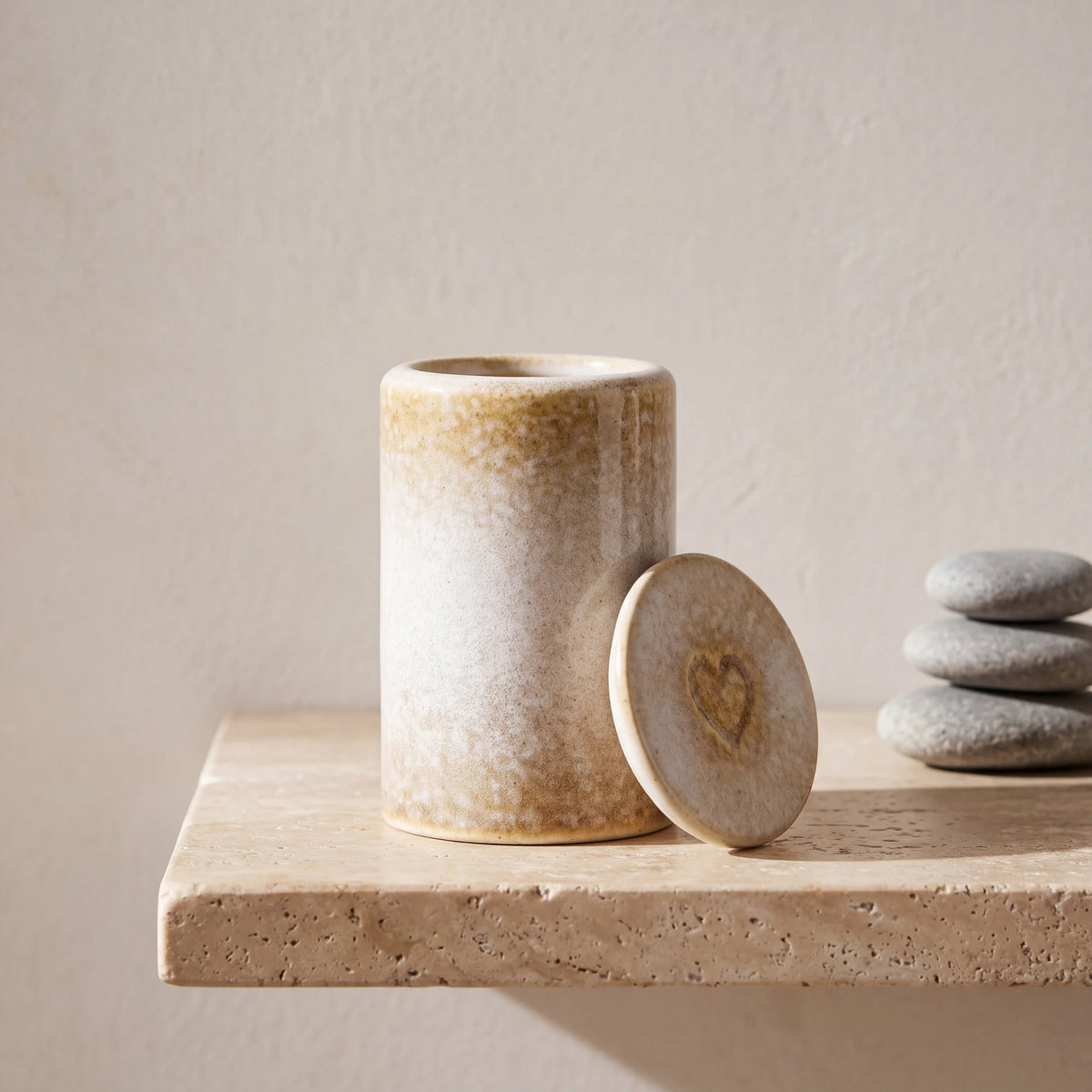 Tealight-Combo-Keepsake-Urn-for-Ashes-in-Sandy-White-keepsake_pebbles