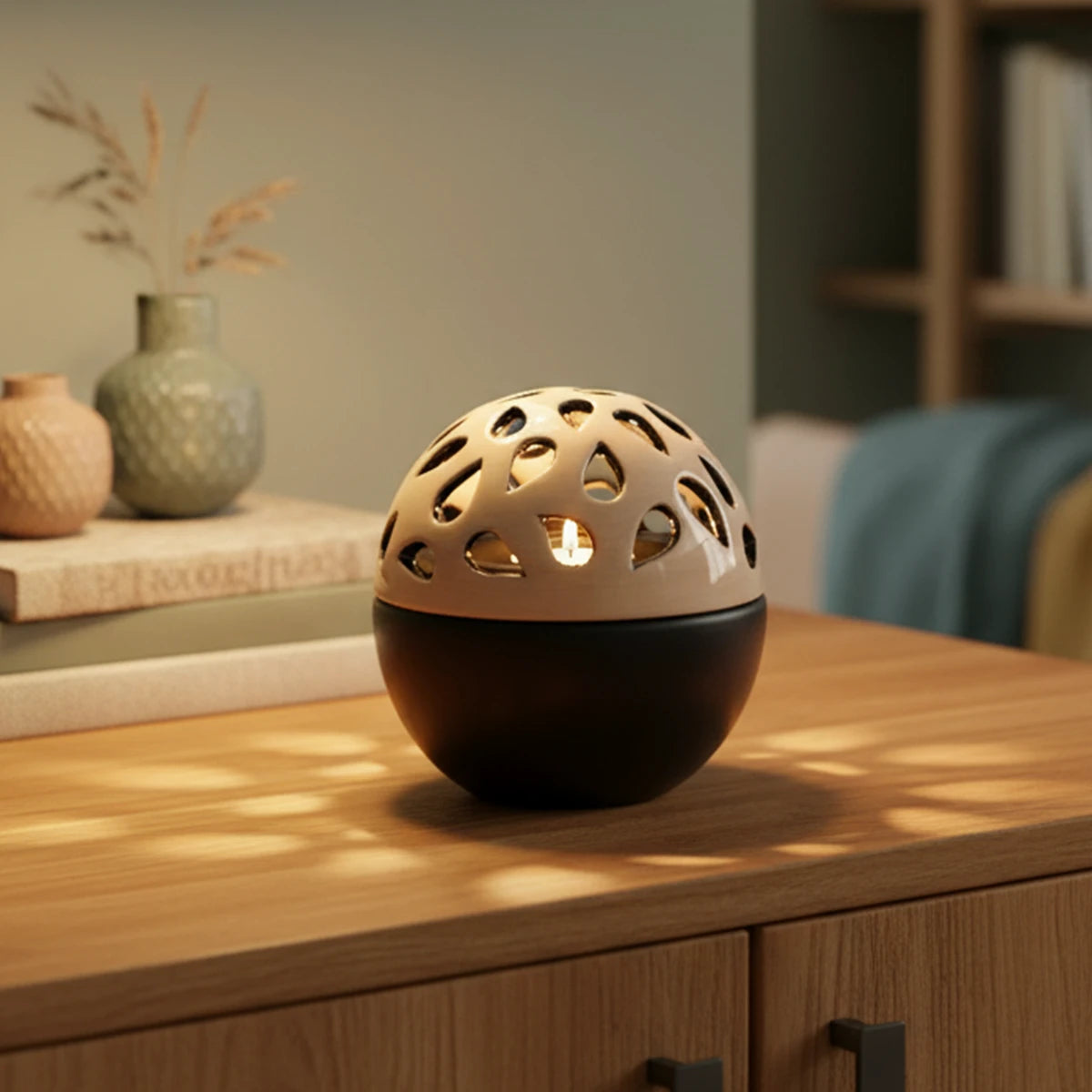 Teardrop Candle Sphere Small Urn for Ashes