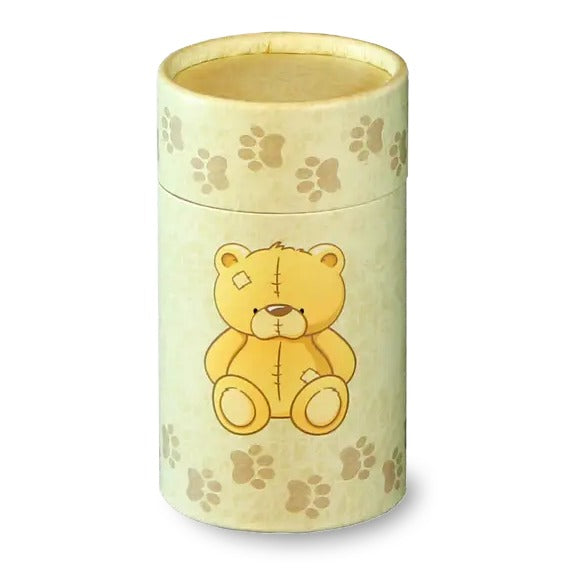 Teddy Bear Eco Friendly Scattering Tube for Pet Ashes - Mini