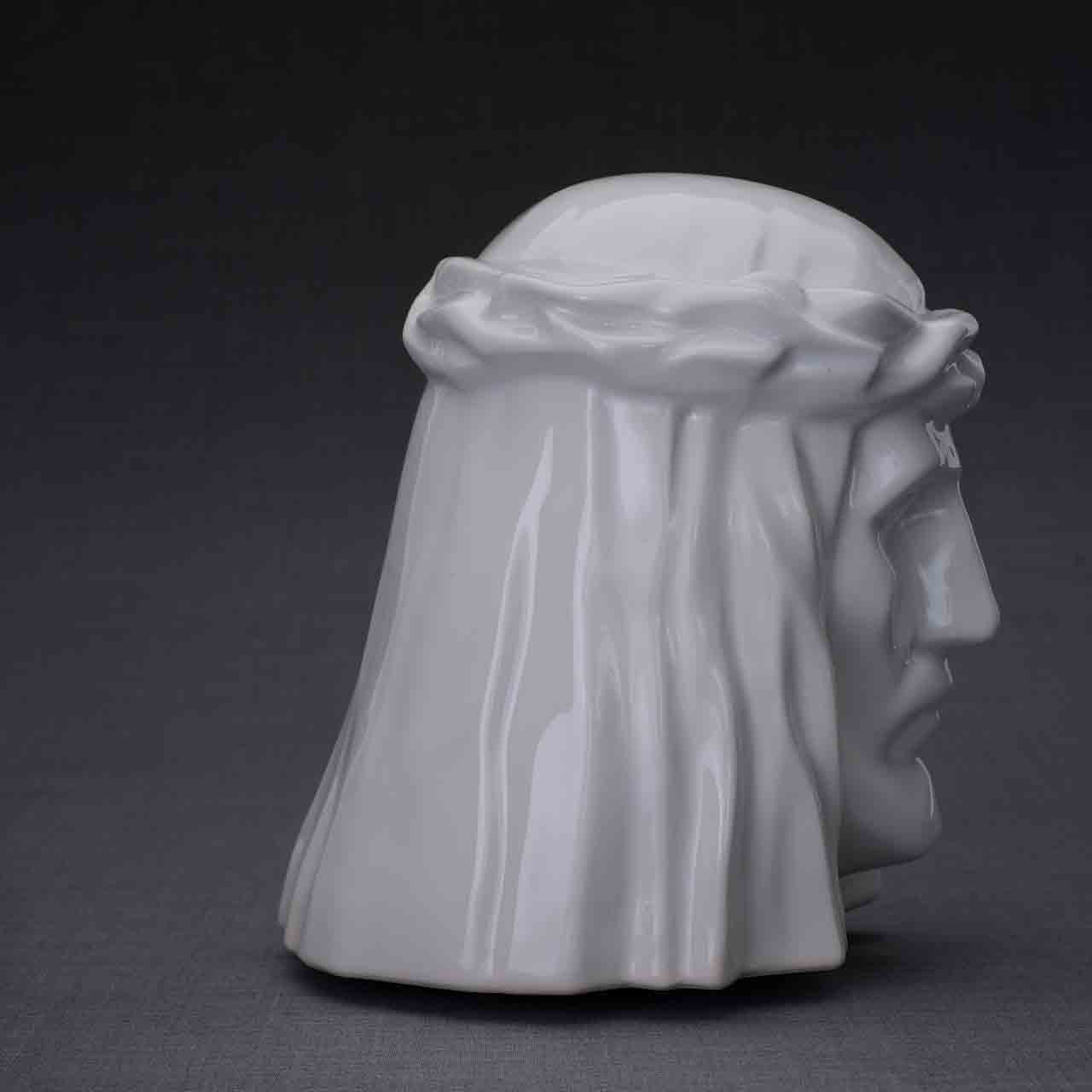 The Christ Adult Cremation Urn for Ashes in White