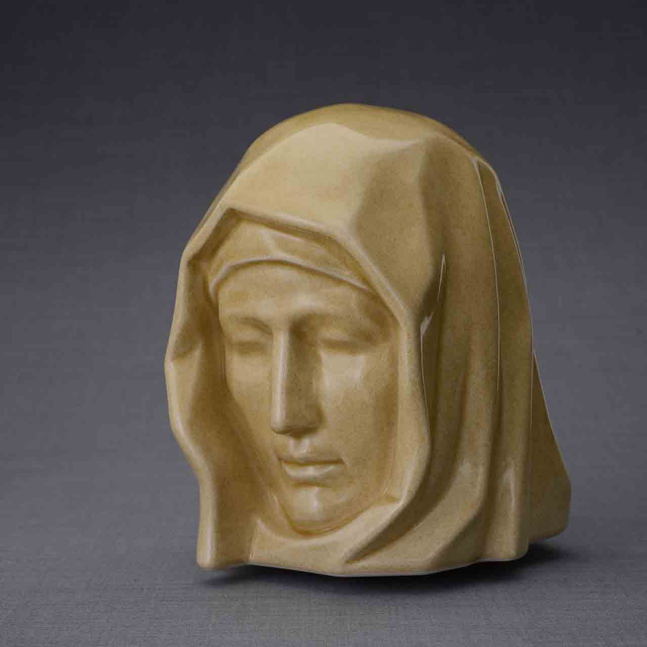 The Holy Mother Adult Cremation Urn for Ashes in Light Sand