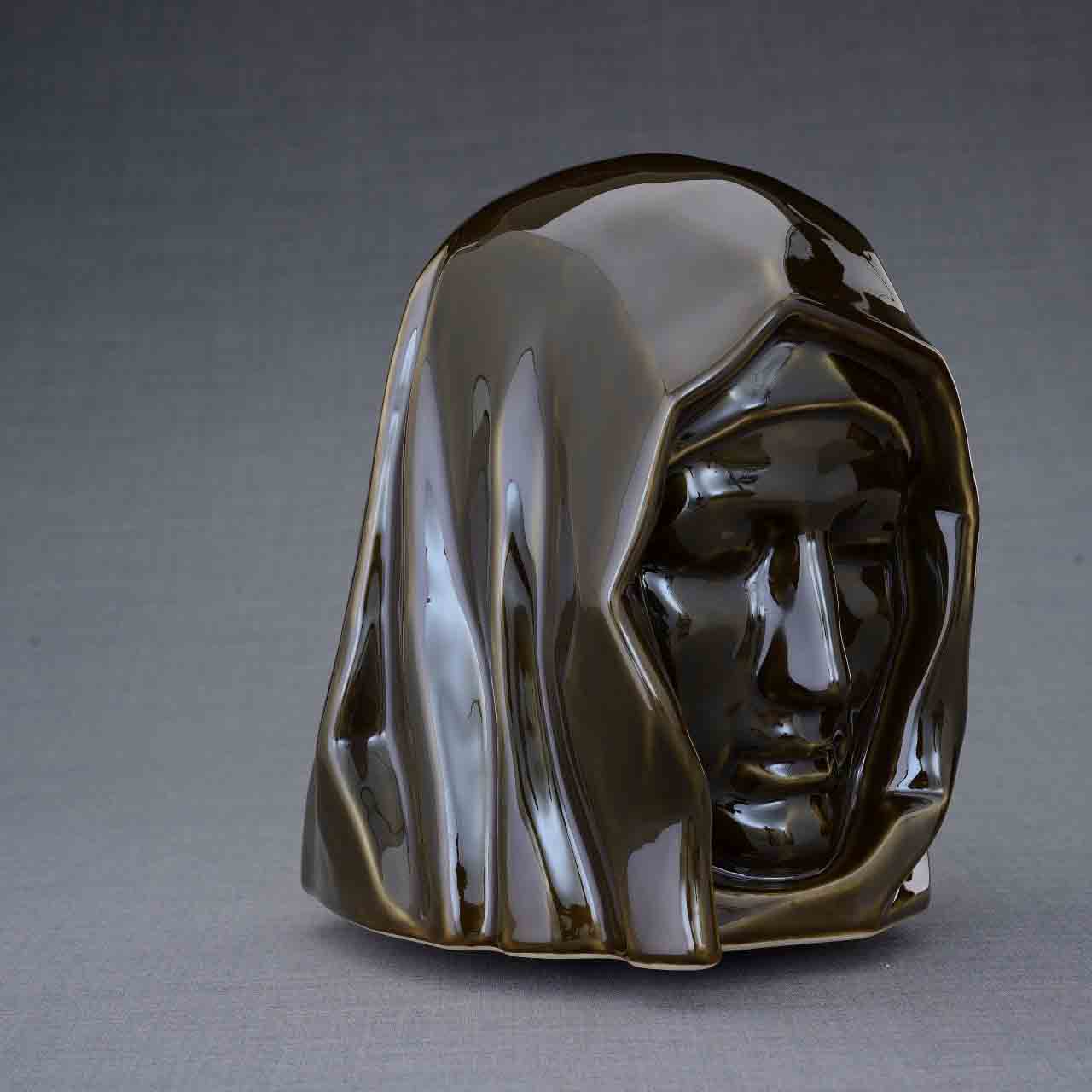 The Holy Mother Adult Cremation Urn for Ashes in Oily Brown