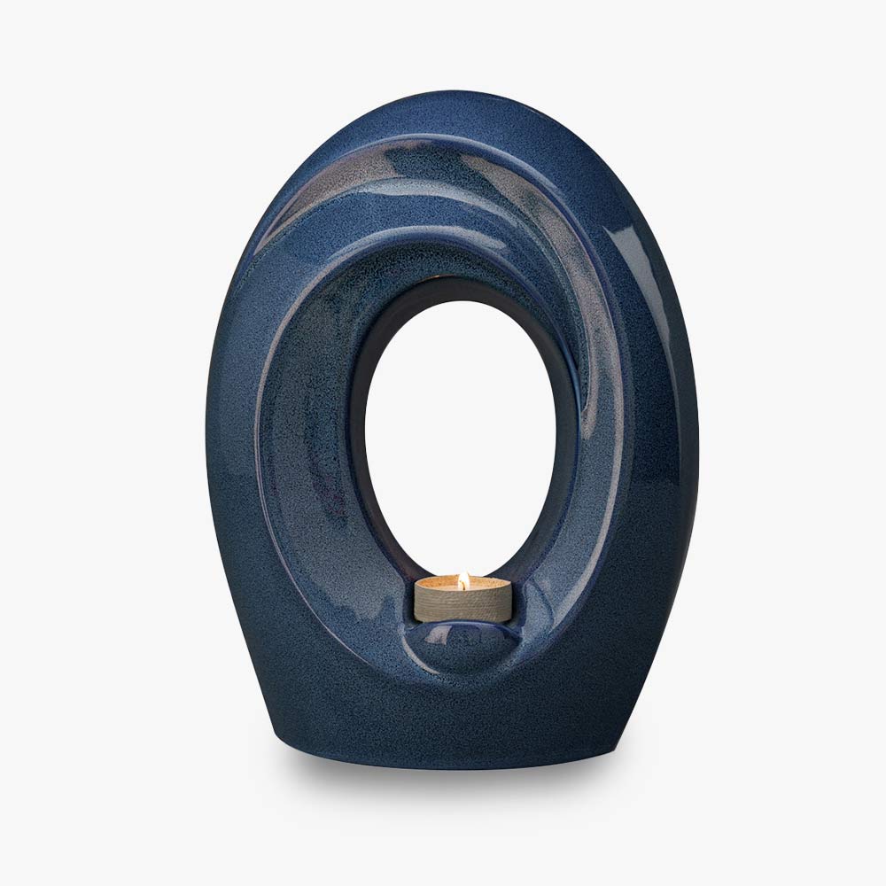 The Passage Adult Cremation Urn for Ashes in Blue