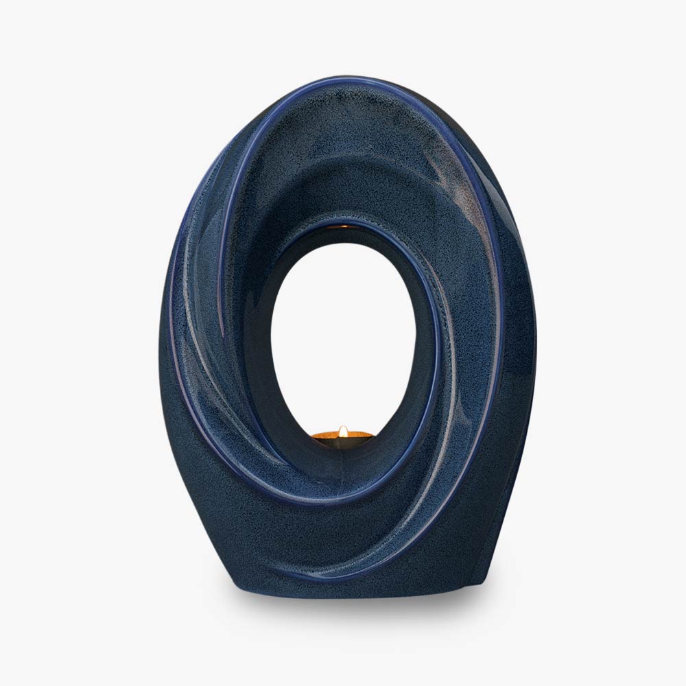 The Passage Adult Cremation Urn for Ashes in Blue