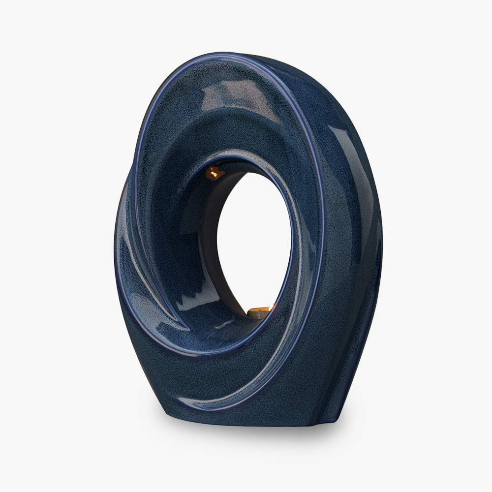 The Passage Adult Cremation Urn for Ashes in Blue