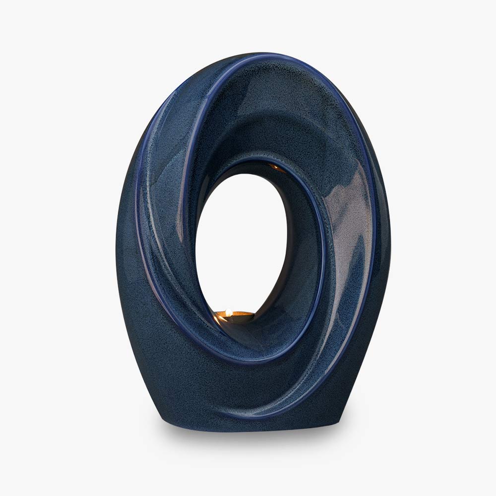 The Passage Adult Cremation Urn for Ashes in Blue