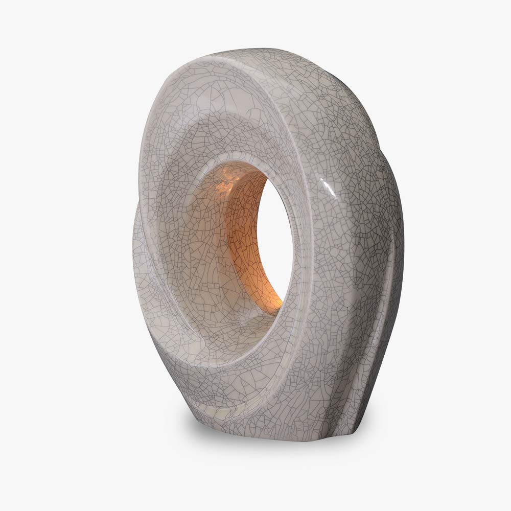 The Passage Adult Cremation Urn for Ashes in Crackle Glaze