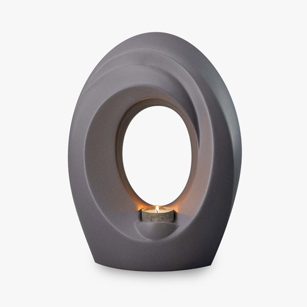 The Passage Adult Cremation Urn for Ashes in Matte Grey
