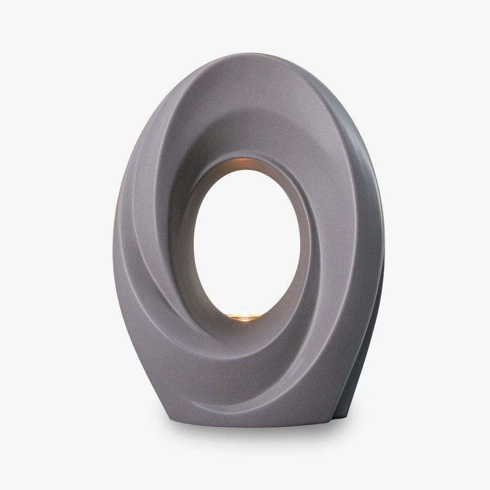 The Passage Adult Cremation Urn for Ashes in Matte Grey