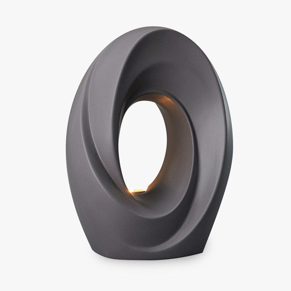 The Passage Adult Cremation Urn for Ashes in Matte Grey