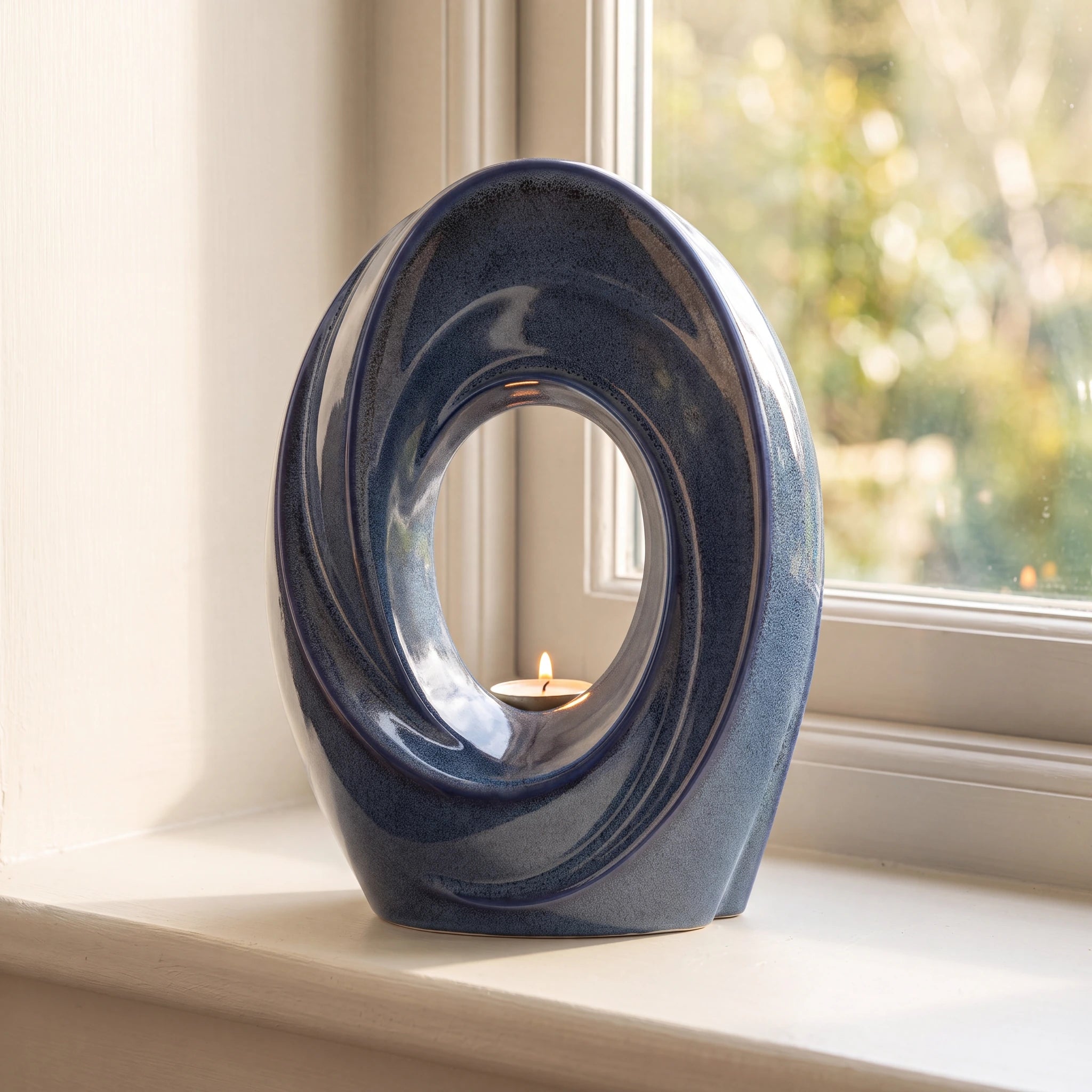 The Passage Adult Cremation Urn for Ashes in Blue