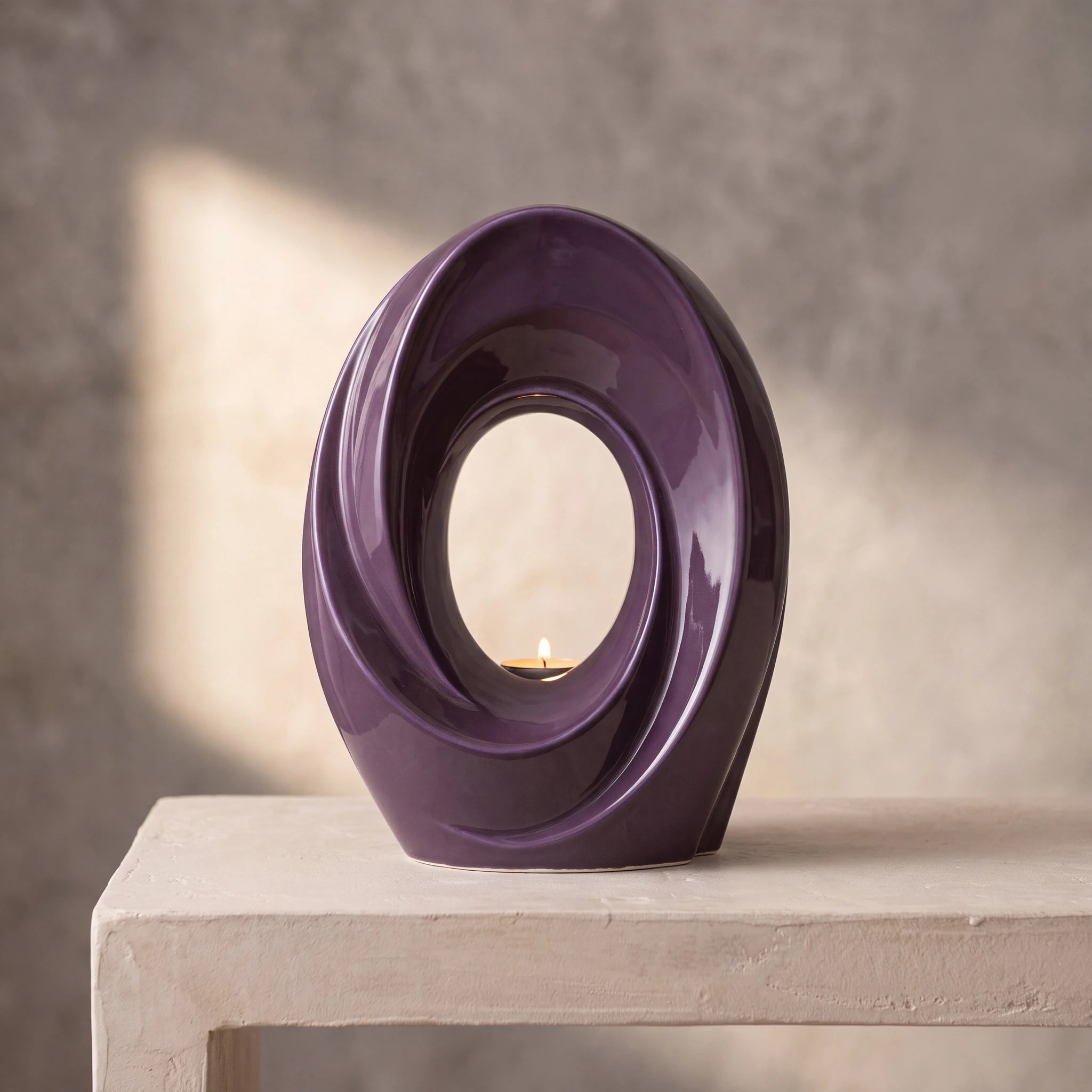 The Passage Adult Cremation Urn for Ashes in Purple