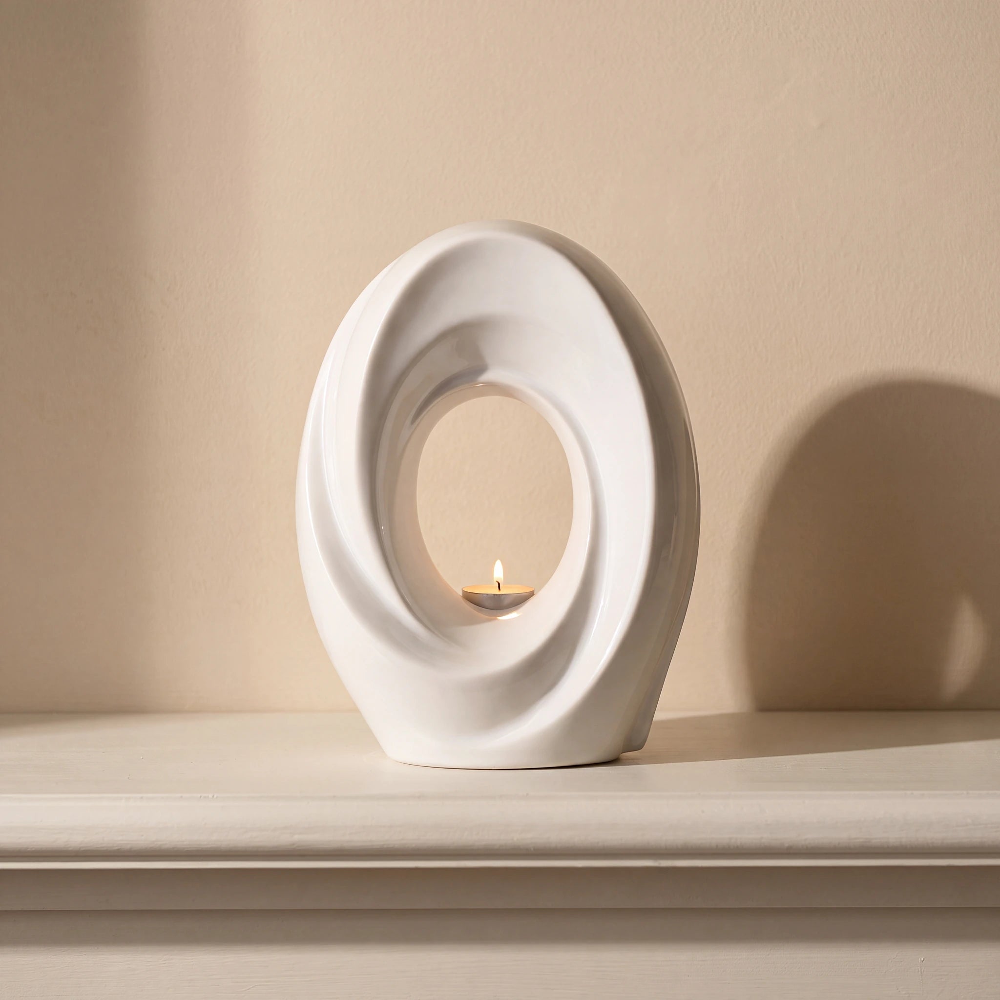 The Passage Adult Cremation Urn for Ashes in White