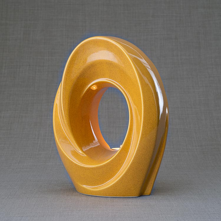 The Passage Cremation Urn for Ashes Amber Right View