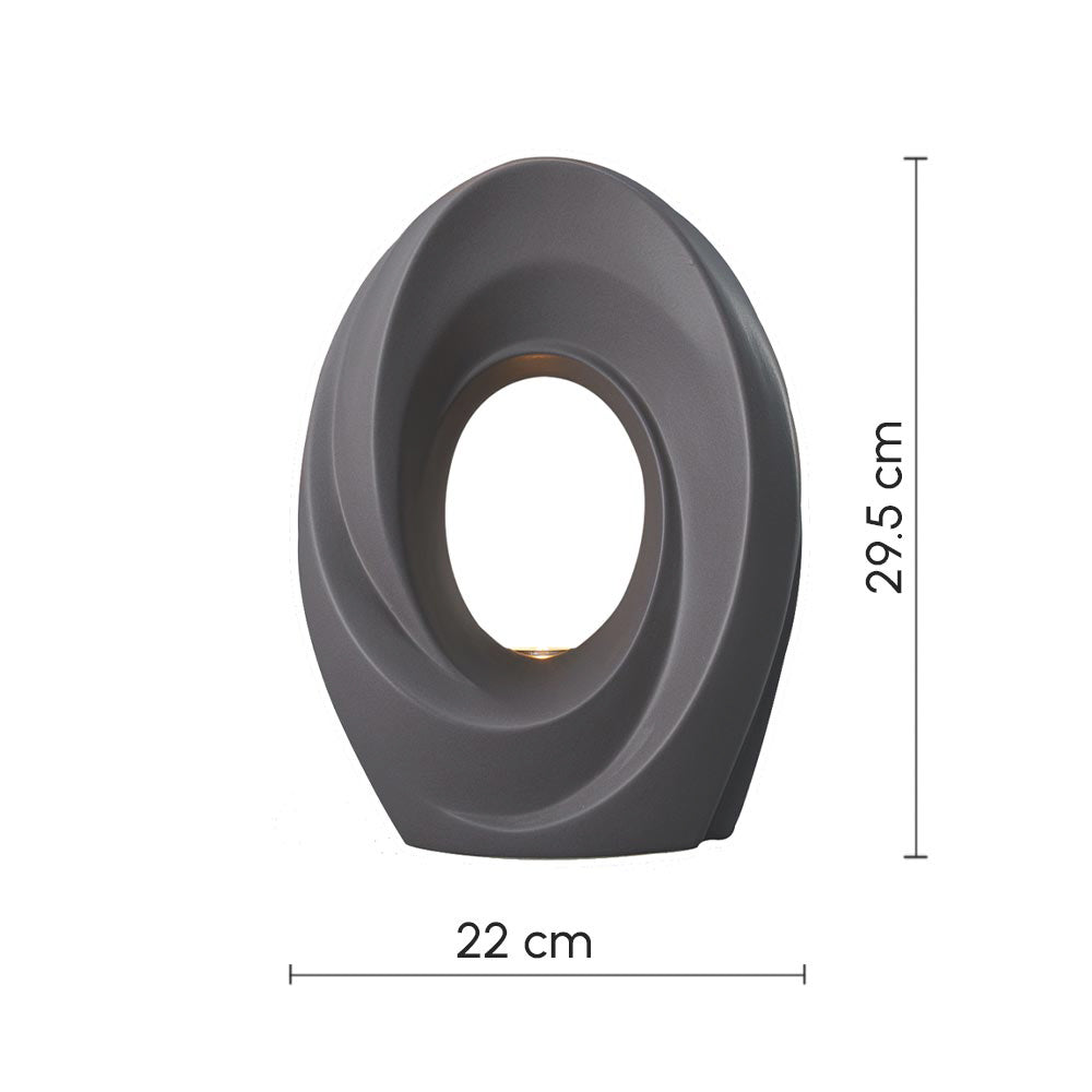 The Passage Cremation Urn for Ashes Matte Grey Dimensions