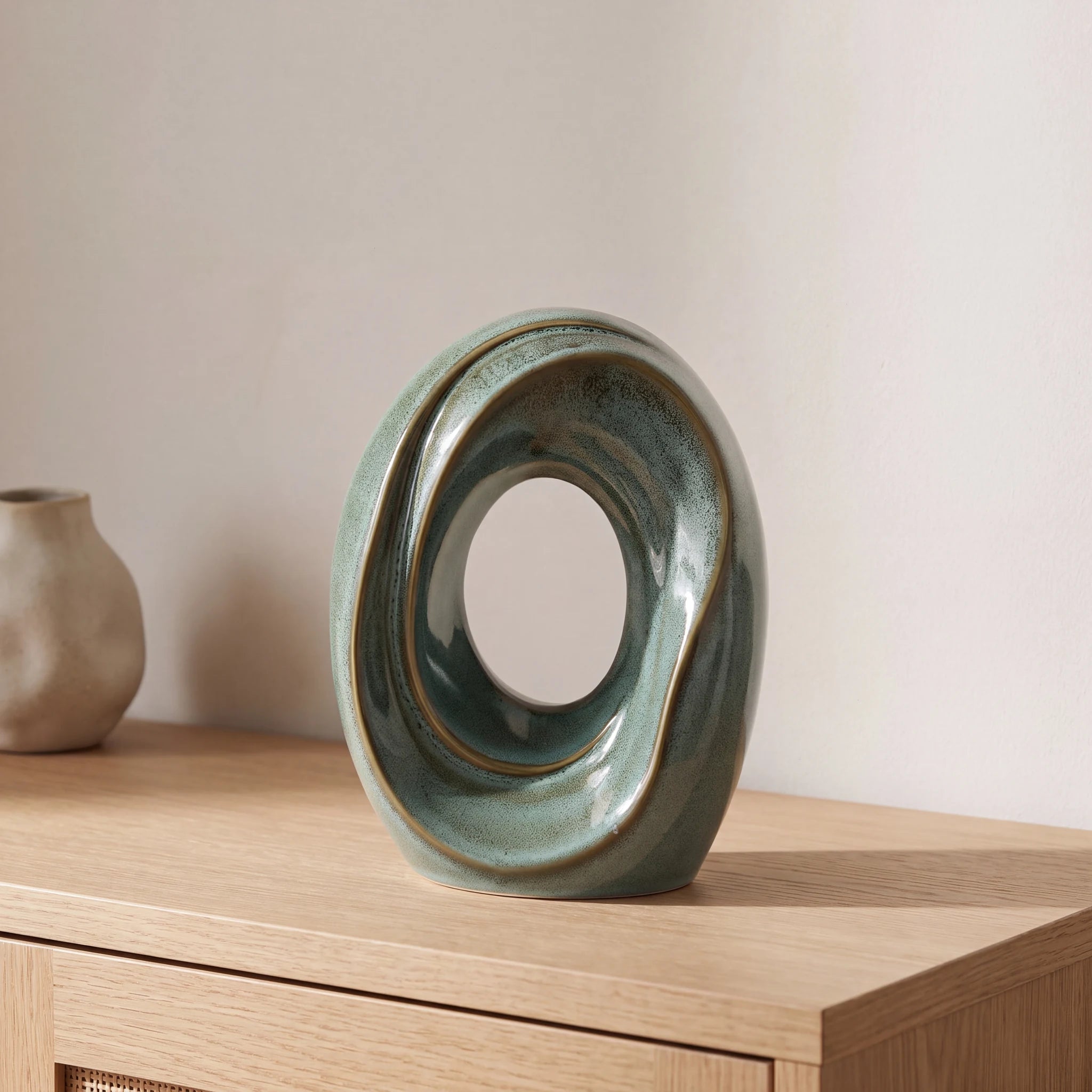 The-Passage-Medium-Urn-for-Ashes-in-Oily-Green-Oak-Console