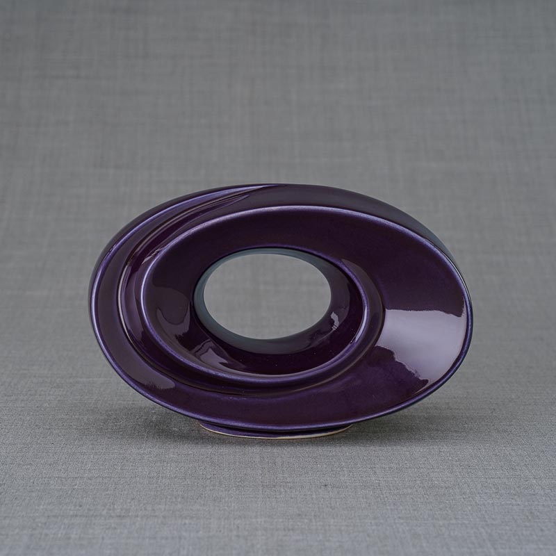 The Passage Small Urn for Ashes Violet Front View