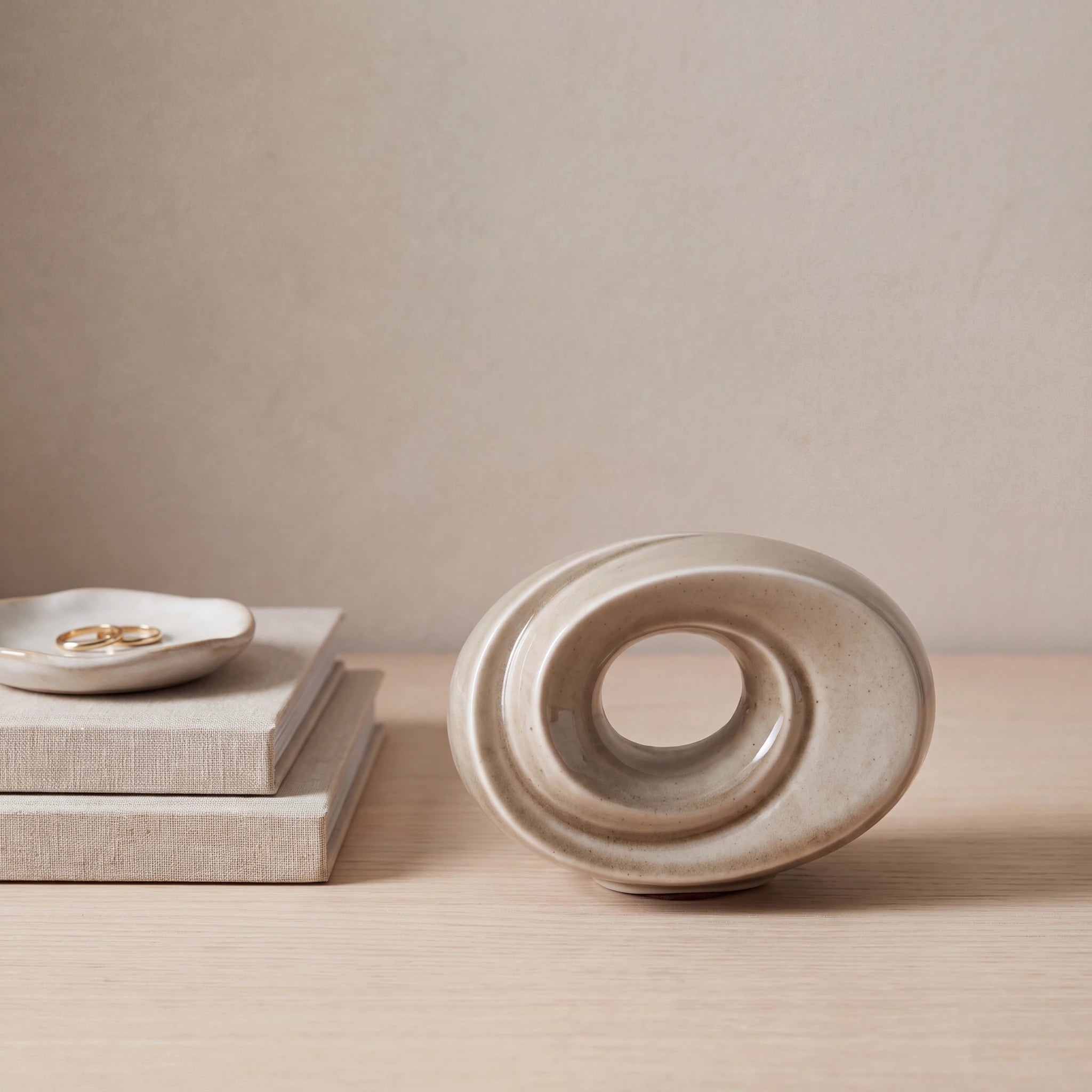 The-Passage-Small-Urn-for-Ashes-in-Beige-Grey-keepsake_books_dish-Left-Angle