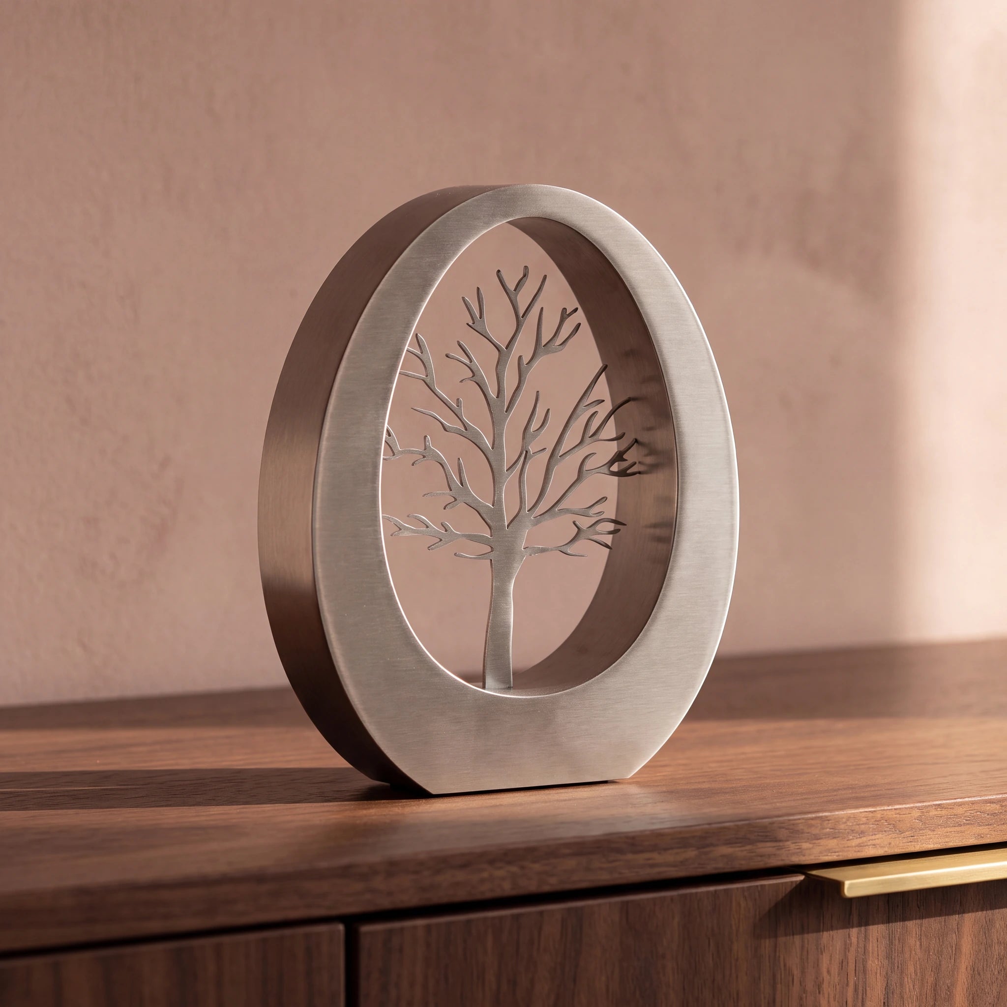 Tree of Life Adult Cremation Urn for Ashes in Stainless Steel