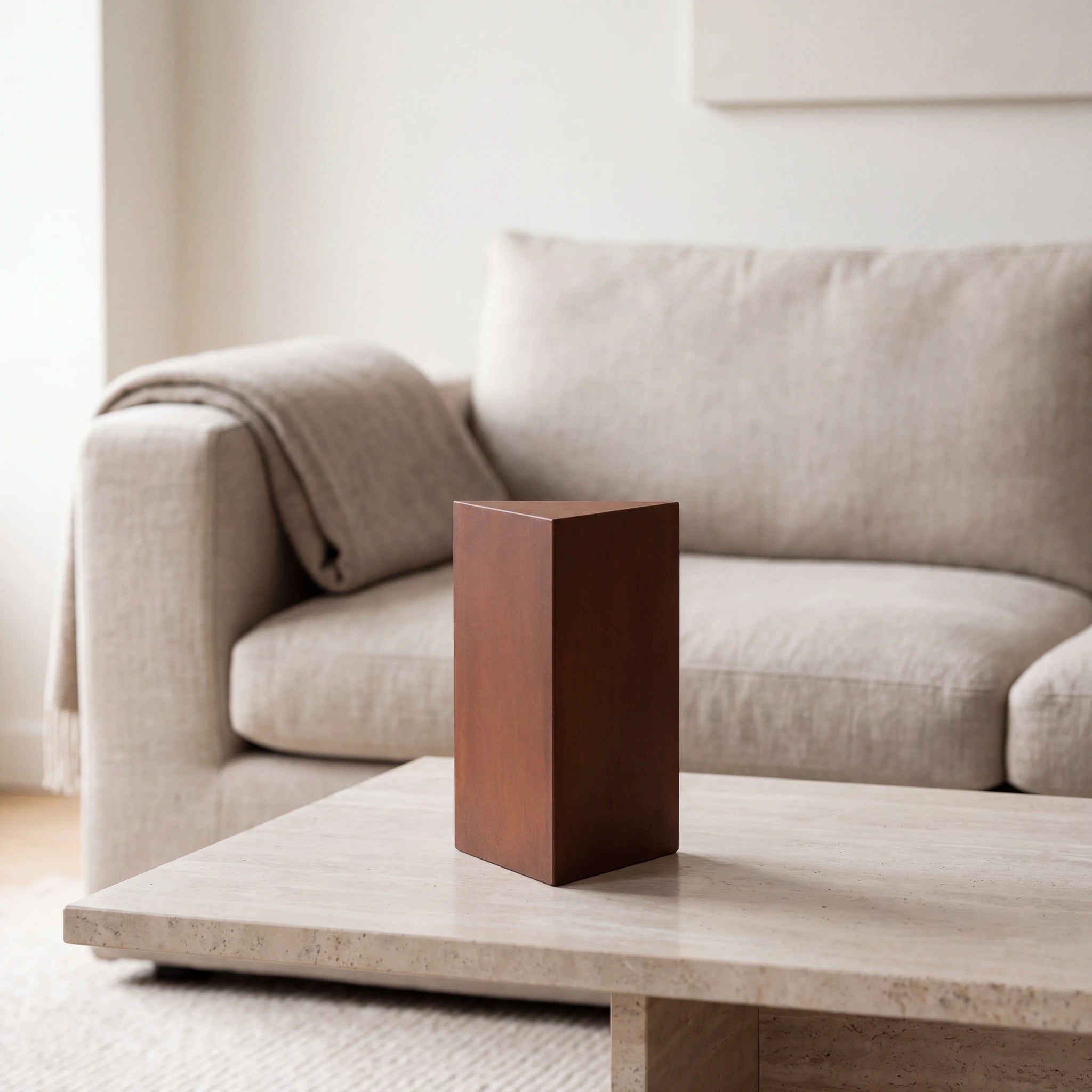 Trigon-Adult-Cremation-Urn-for-Ashes-in-Corten-Steel-amto_stone_coffee