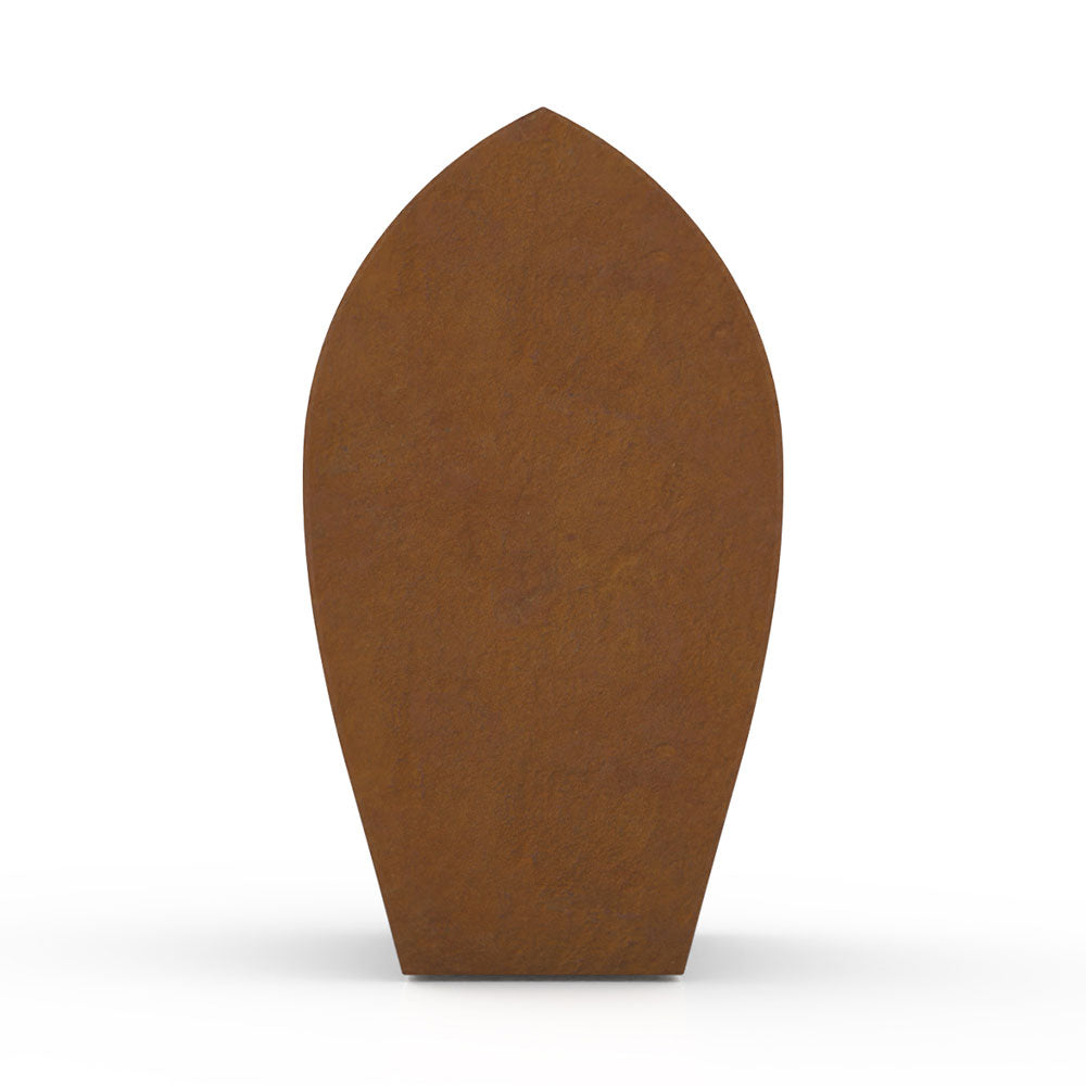 Tulip Adult Cremation Urn for Ashes in Corten Steel
