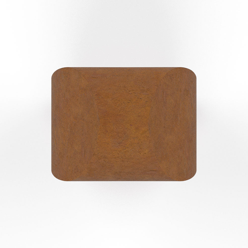 Tulip Adult Cremation Urn for Ashes in Corten Steel