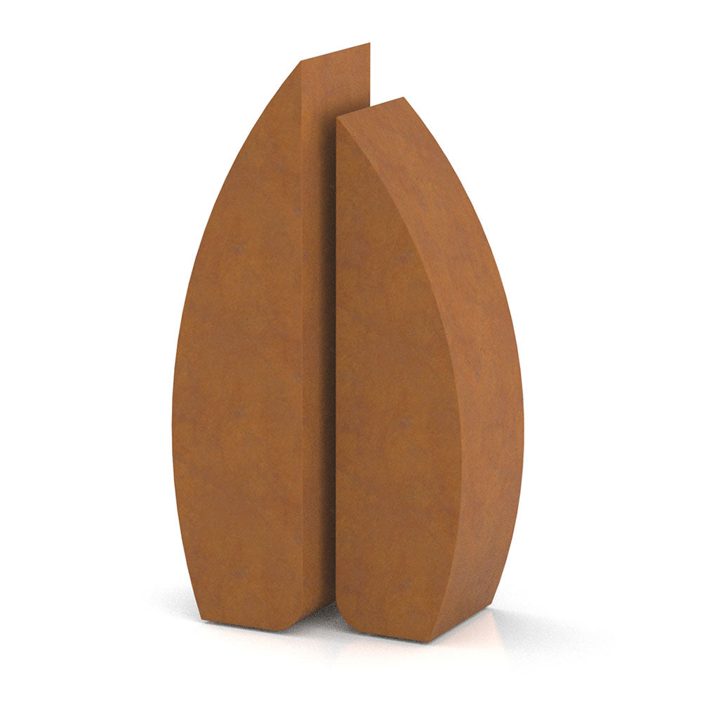 Voyage Companion Urns for Two Adults in Corten Steel