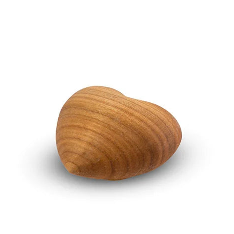 Cherry Wood Heart Keepsake Urn for Ashes