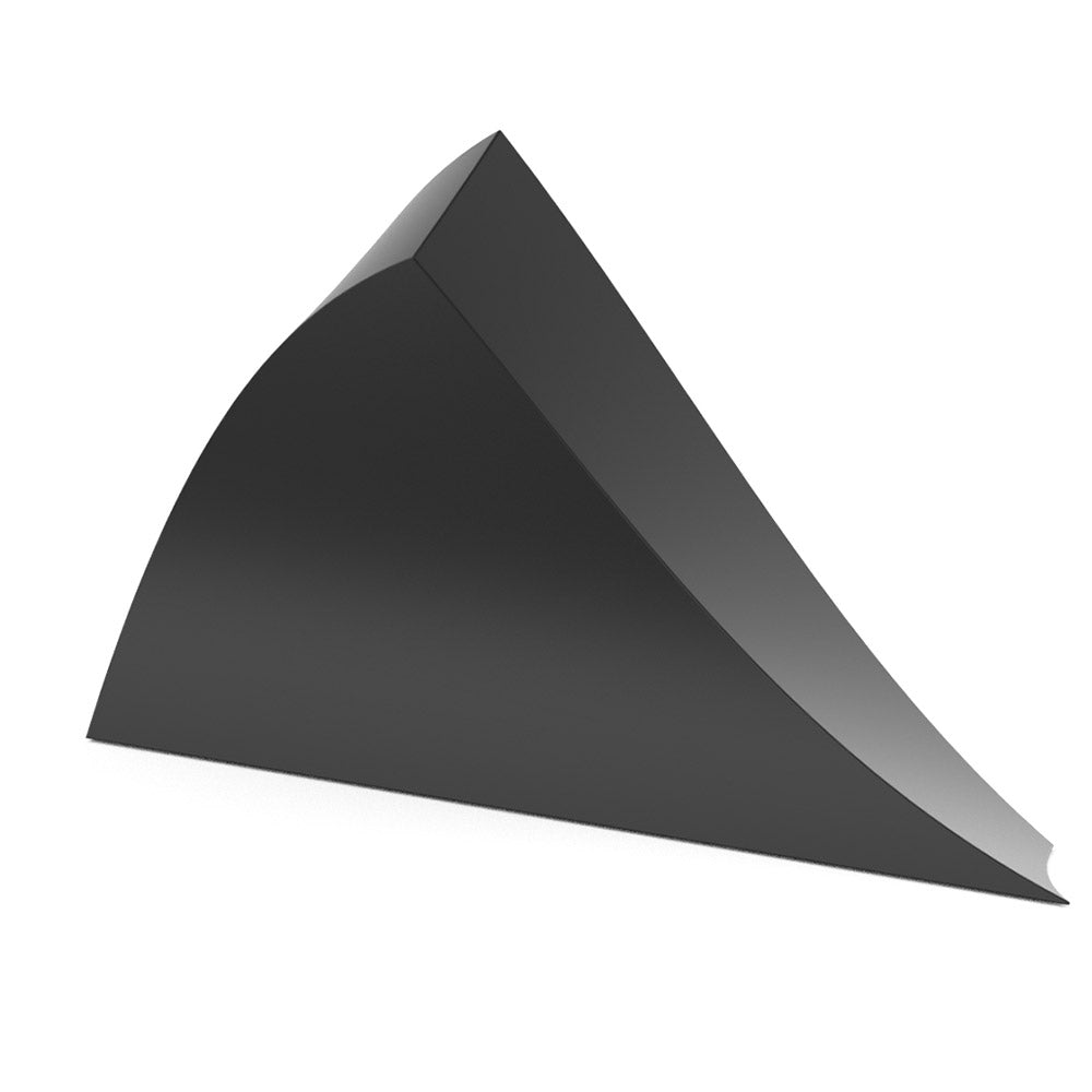 Wave Adult Cremation Urn for Ashes in Matte Black Stainless Steel