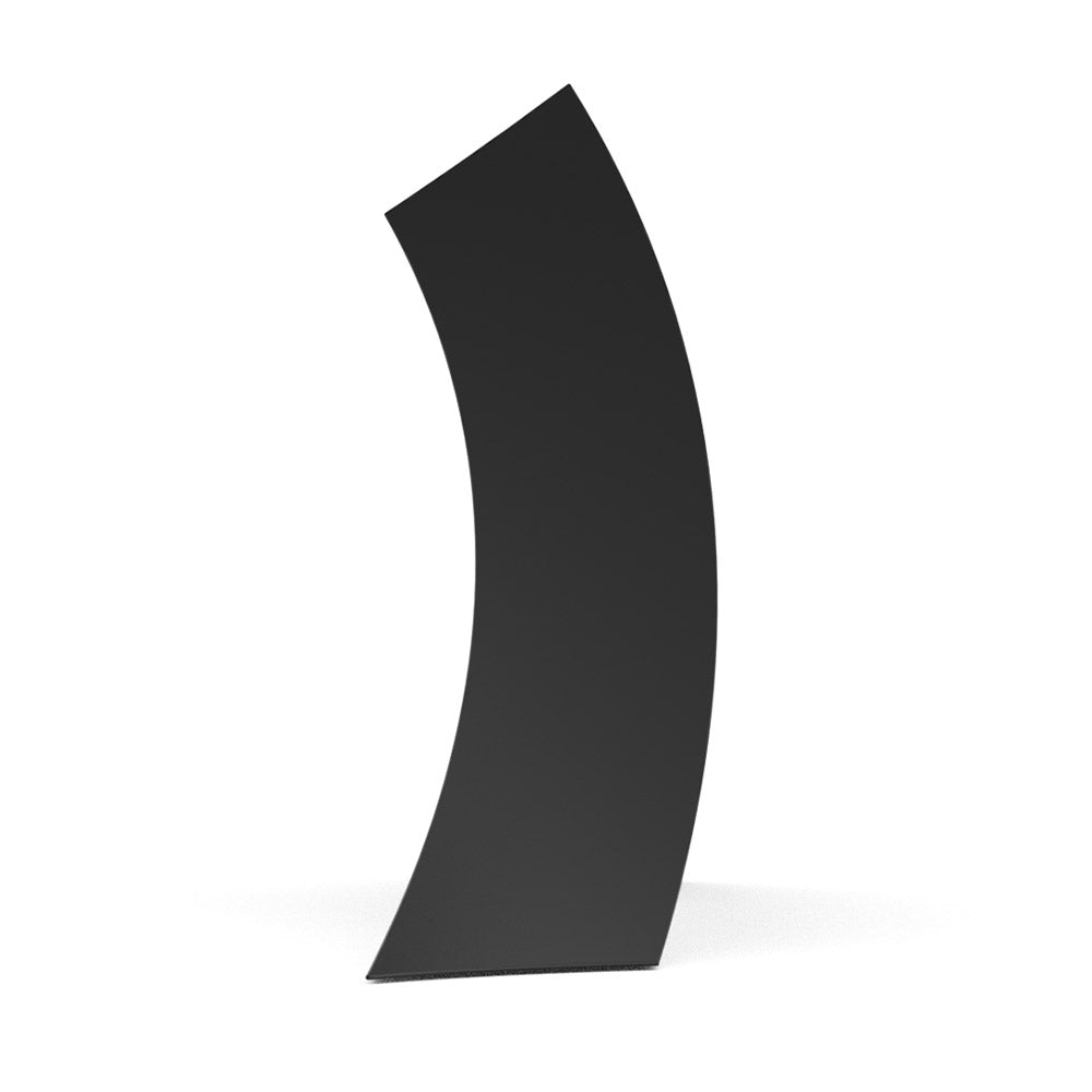 Wave Adult Cremation Urn for Ashes in Matte Black Stainless Steel