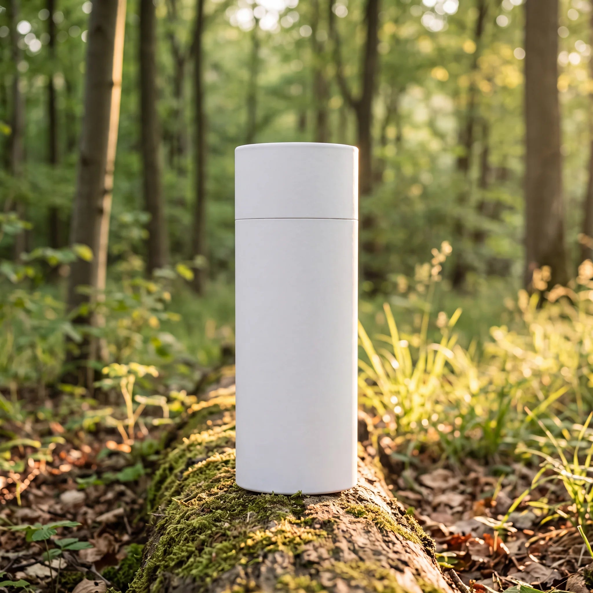 White-Eco-Friendly-Scattering-Tube-for-Ashes-Medium-In-the-Woods