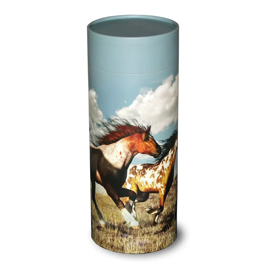 Wild Horses Eco Friendly Scattering Tube for Ashes - Adult