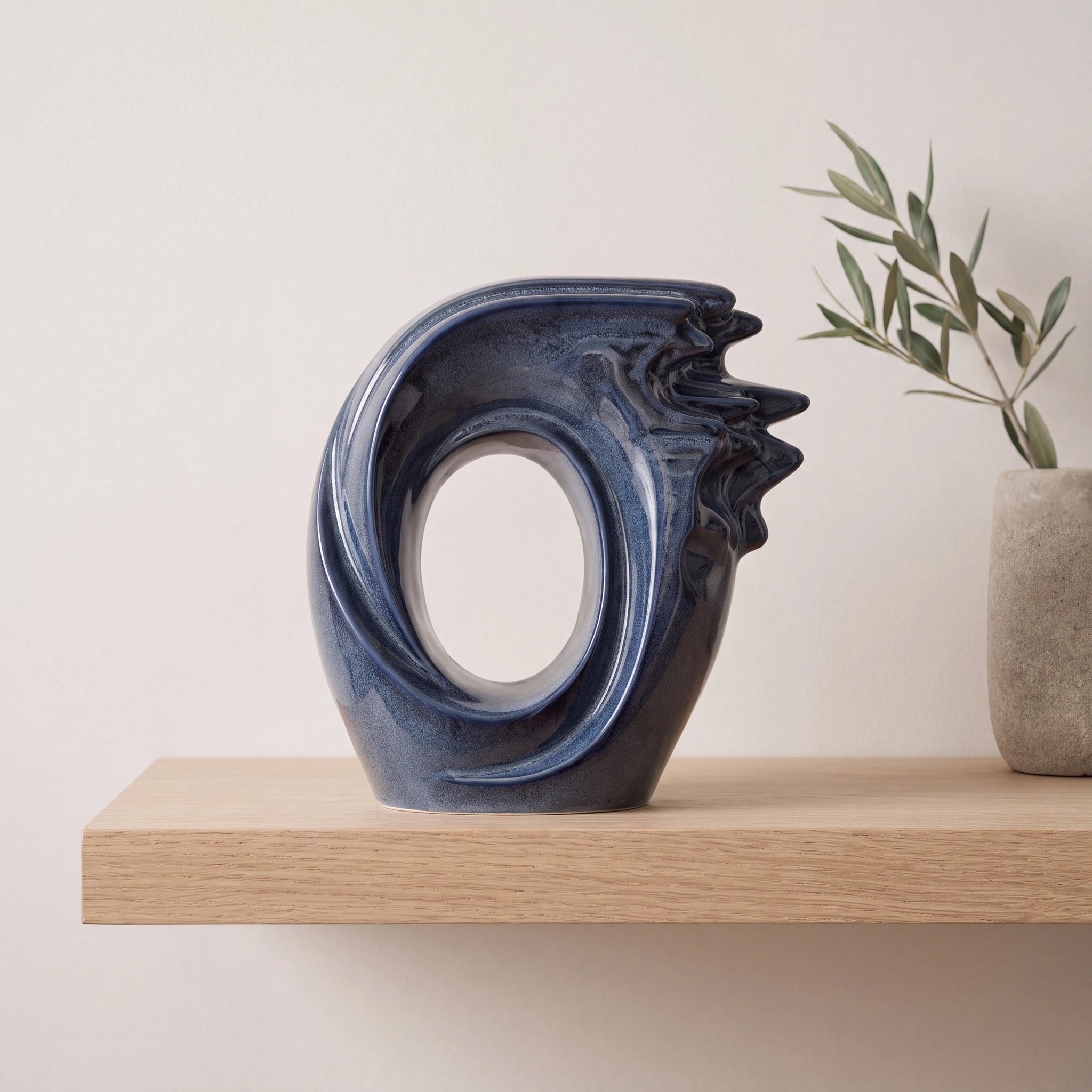 Zephyr Adult Cremation Urn for Ashes in Blue