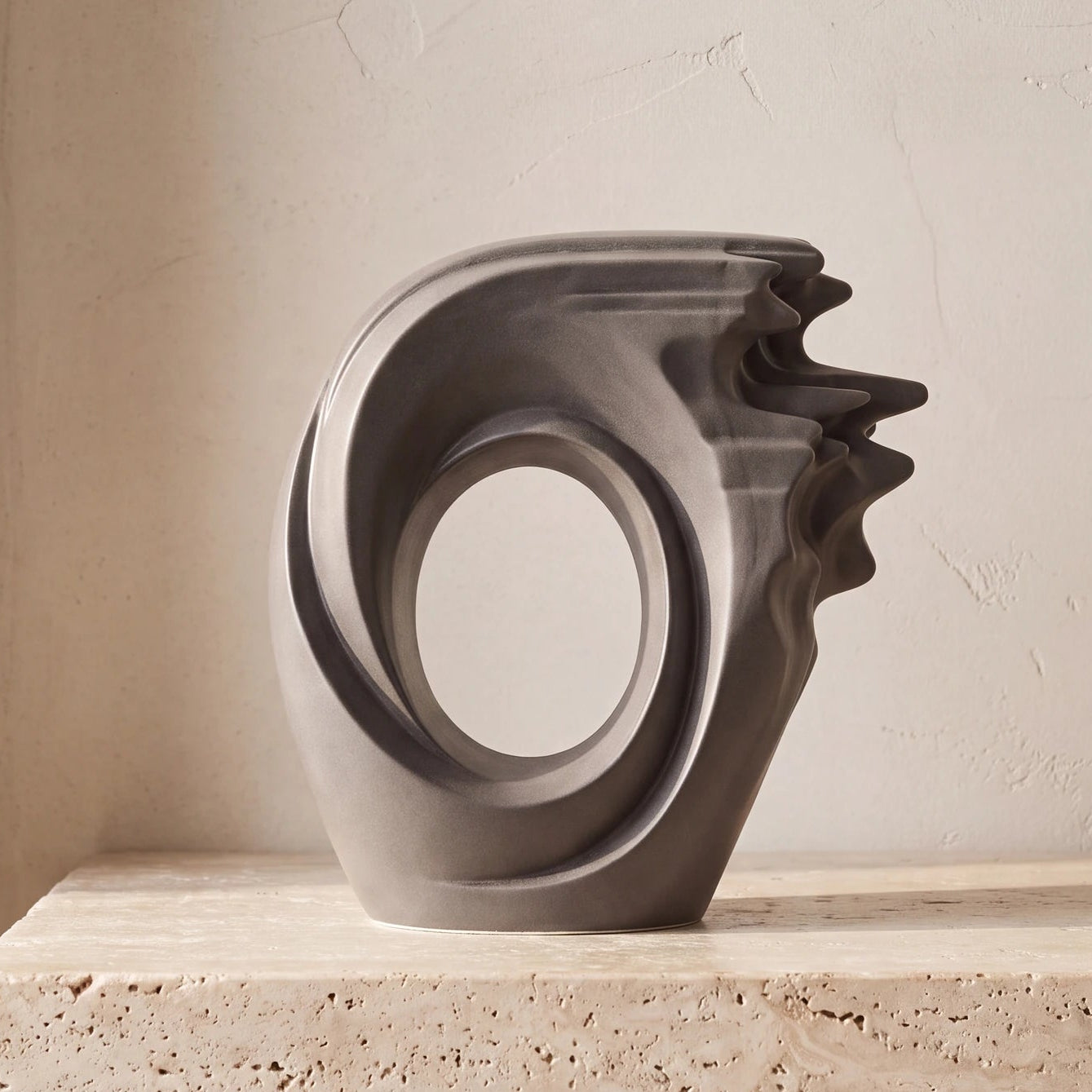 Zephyr Adult Cremation Urn for Ashes in Matte Grey