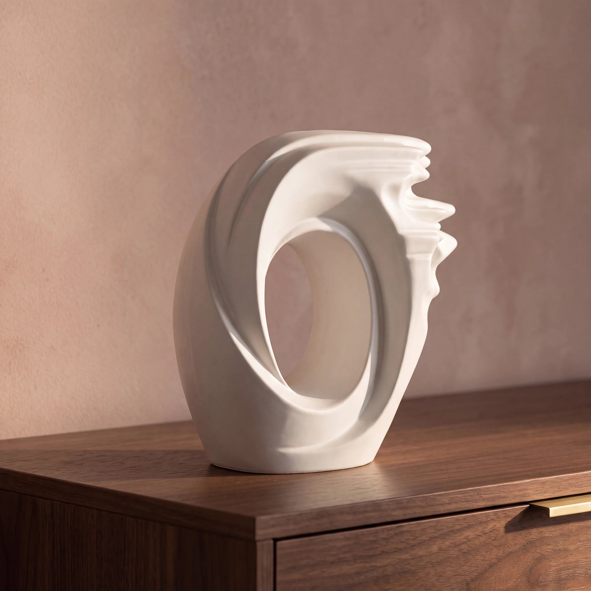 Zephyr Adult Cremation Urn for Ashes in Matte White